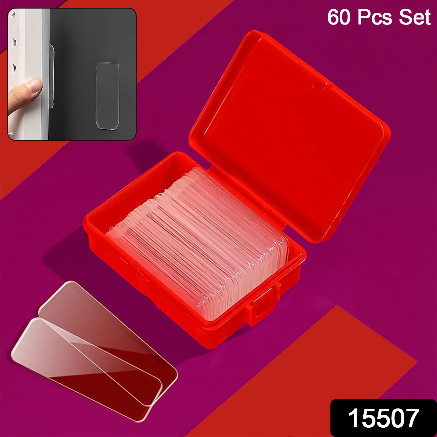 52915507-1500Pc-DD_15428-Av-Sv.jpg 60-Piece (Approx) ââ¬â Double-Sided Transparent Adhesive Stickers - Image 3