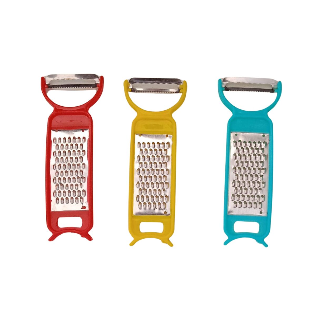 Kitchen 3 in 1 Multi Purpose Vegetable Peeler Grater Cutter for Food Preparation Kitchen 3 in 1 Multi Purpose Vegetable Peeler Grater Cutter for Food Preparation (12 Pc Set) - Image 1