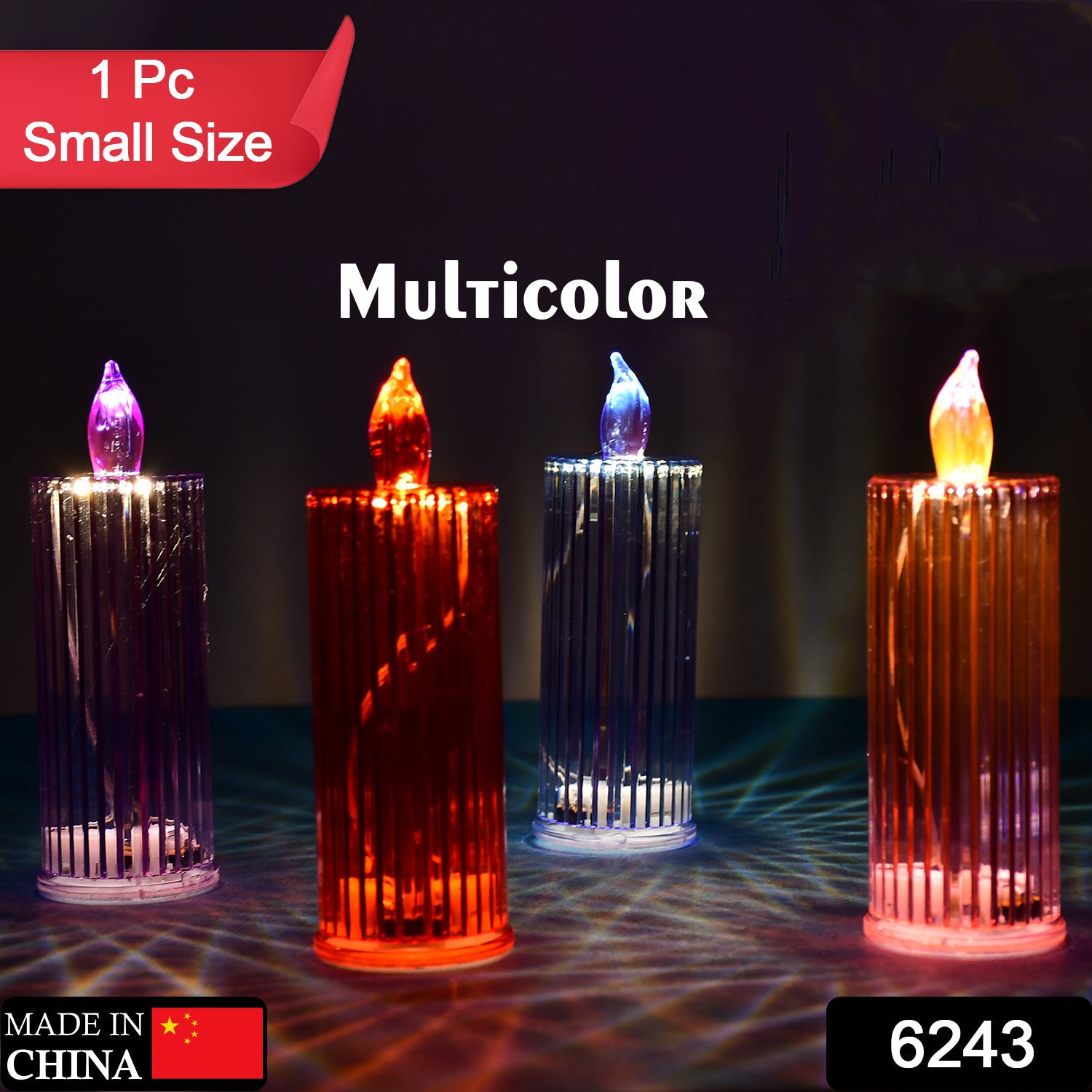 556_5990050a-28e0-47a4-9b0c-d02a1853322b.jpg Big Simple Candles for Home Decoration, Crystal Candle Lights (Multicolor) - Image 2
