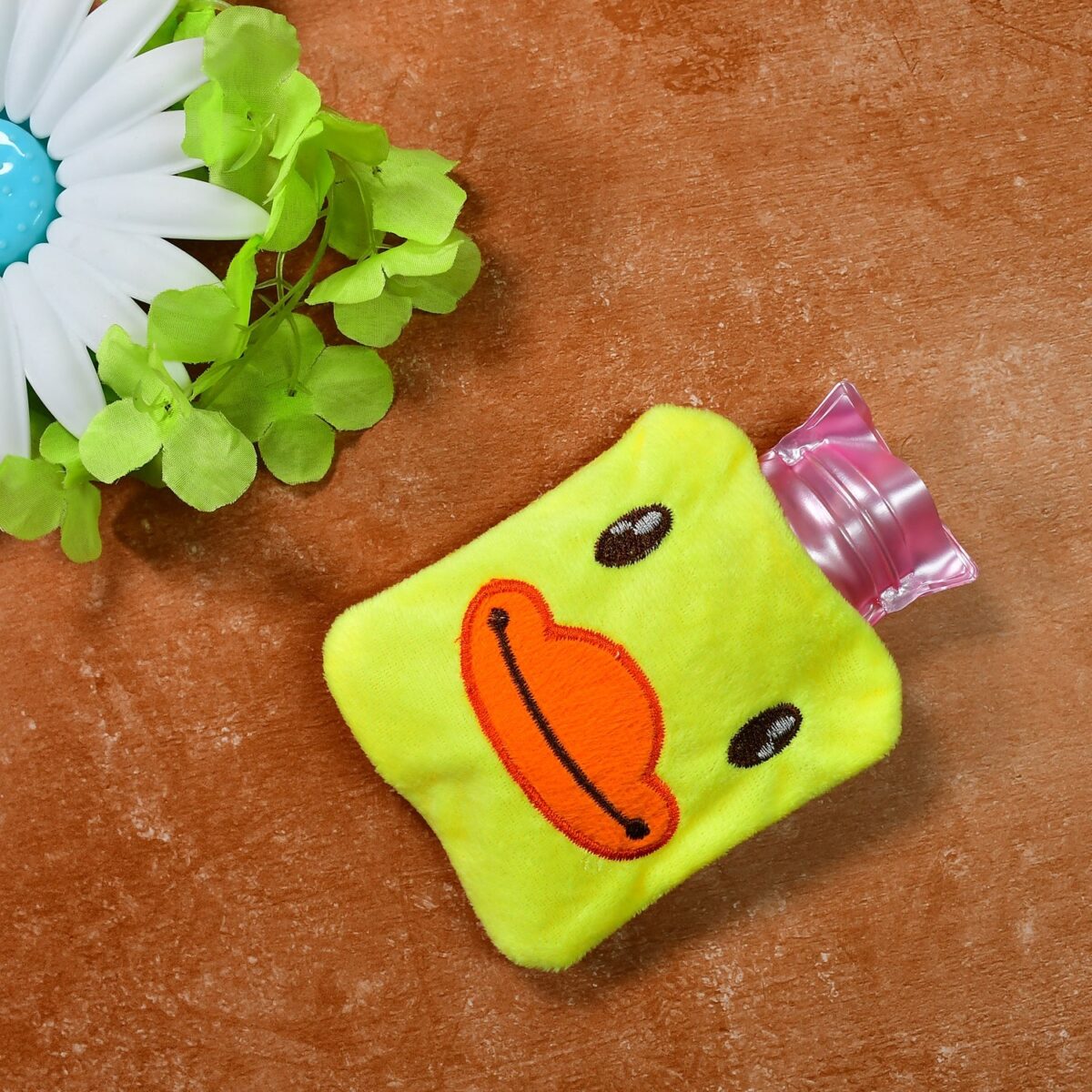 Yellow Duck Hot Water Bag for Pain Relief & Warmth with Cover - Image 1