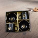 Hide & Seek Ceramic Tea / cups With Round Serving Bowl (4 Pcs set) - Image 5