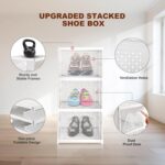 Stackable Multifunctional Storage, for Clothes Foldable Drawer Shelf Basket Utility Cart Rack Storage Organizer Cart for Kitchen, Pantry Closet, Bedroom, Bathroom, Laundry (3 Layer / 1 Pc) - Image 7