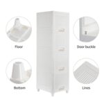 Multipurpose Storage Cabinet, Storage Solutions plastic drawers || Multi Layer Wardrobe Storage Drawers || Foldable Multipurpose Drawer Units For Kitchen, Bathroom, Bedroom, Cloth (4 Layer) - Image 5