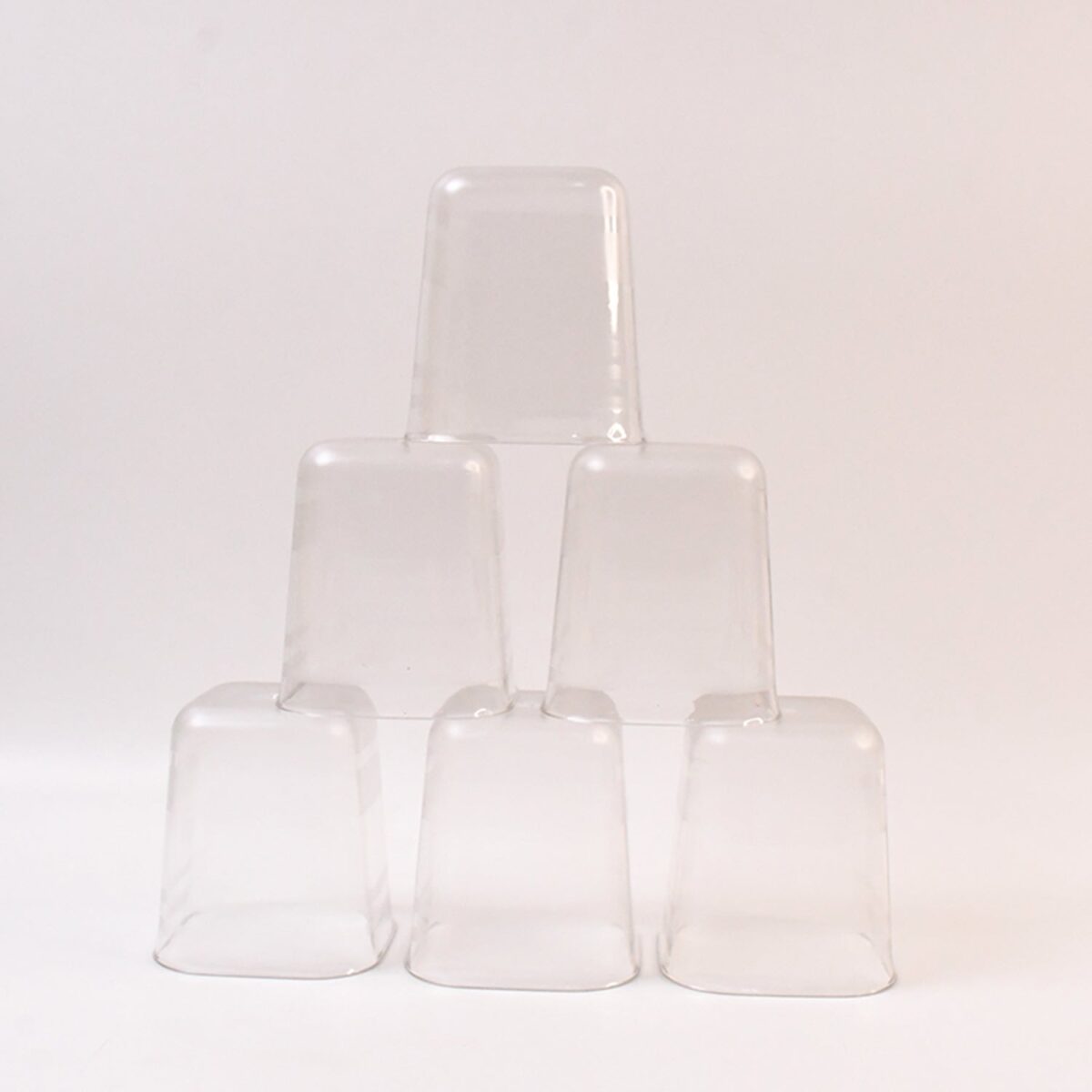 6pc Transparent Diamond Medium Serving Glass Set, Glass Set for Water, Juice etc - Image 5