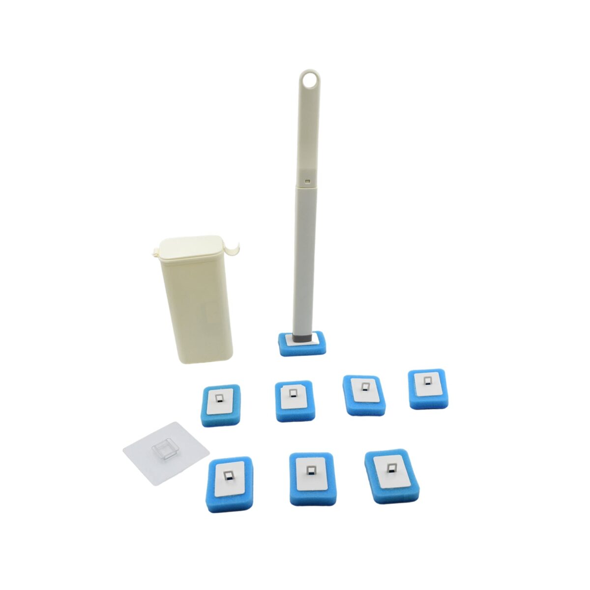 Toilet Brush Wand, Toilet Brush Kit with 8 Count Disposable Toilet Refills Heads - Image 4