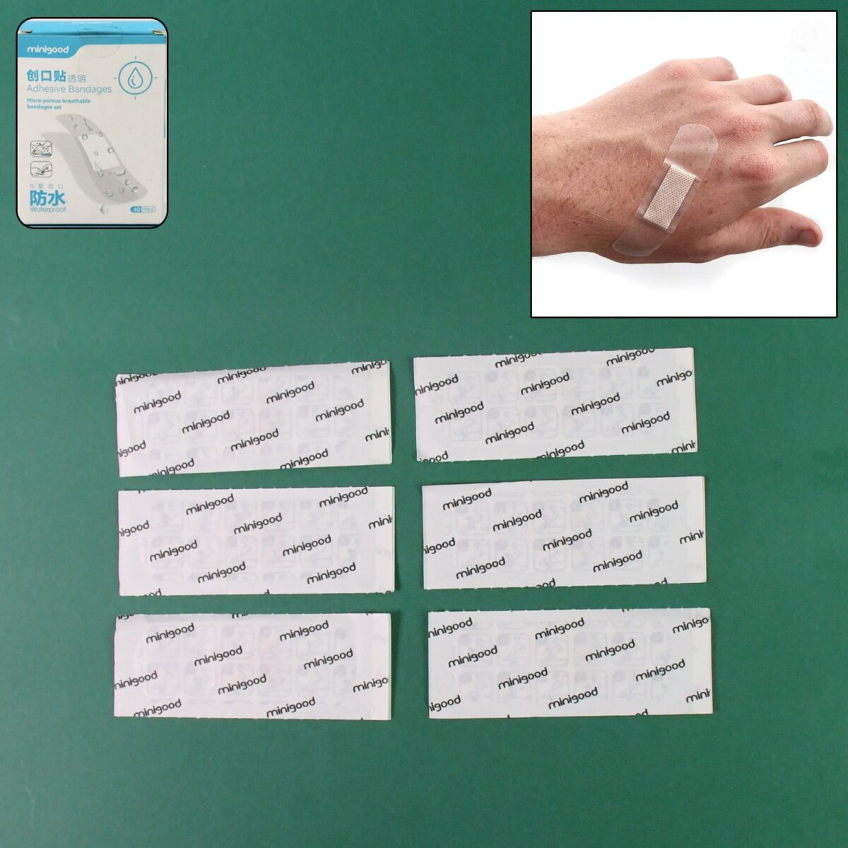 Transparent Adhesive Bandages Waterproof Creative Bandages (40 Pcs Set) - Image 1
