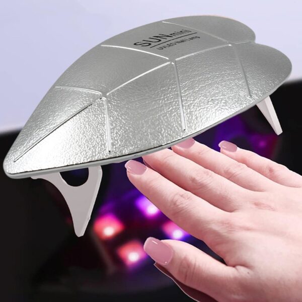 Mini Nail Lamp 6W UV LED Dryer â€“ Compact USB Nail Dryer for Gel Polish, Nail Art, Home & Salon Use (1 Pc)