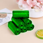 Bio-degradable Eco Friendly Garbage / Trash Bags Rolls (19" x 21") (Green) - Image 5