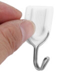 Adhesive Sticker ABS Plastic Hook Towel Hanger for Kitchen / Bathroom - Image 9