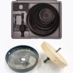 8-Piece Set Carbon Arbored Adjustable Hole Saw Set Round Circular (64 mm, 76mm1 89mm, 102mm & 127mm) - Image 4