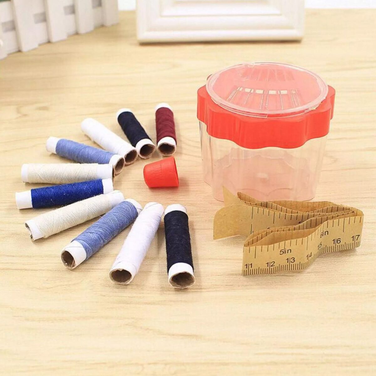24 Pc Sewing Box used in storing of thread roles and sewing stuff including all home purposes. - Image 6