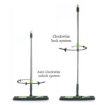 Multipurpose Wet and Dry Cleaning Microfiber Flat MOP Floor Cleaning Mop with , 360 Degree Rotating Head and Telescopic Handle Steel Rod Long Handle Dry Mops, Standard (1 Piece, Multi-Colour) - Image 7
