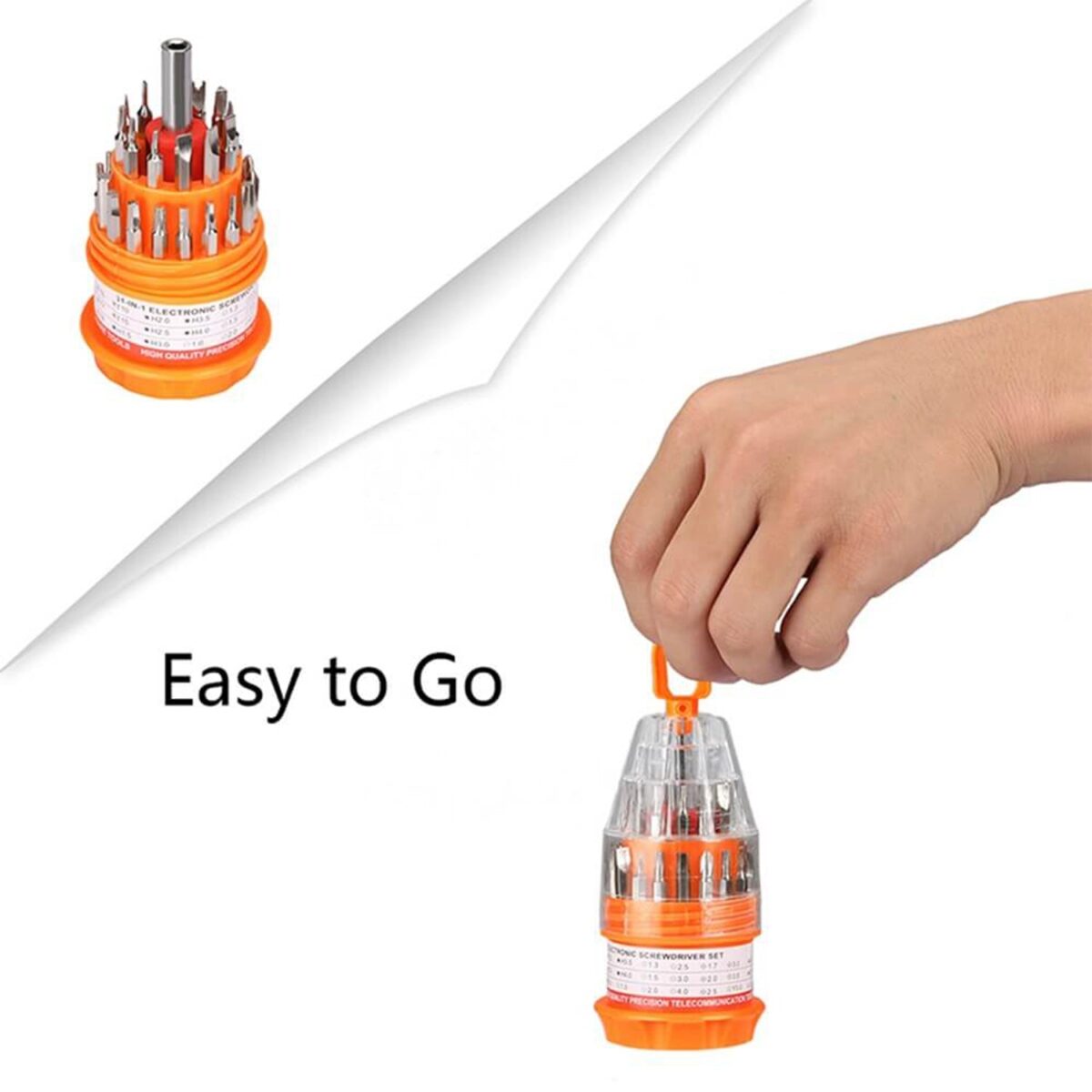 (SET OF 4PC) SCREWDRIVER SET, STEEL 31 IN 1 WITH 30 SCREWDRIVER BITS, PROFESSIONAL MAGNETIC DRIVER SET - Image 5