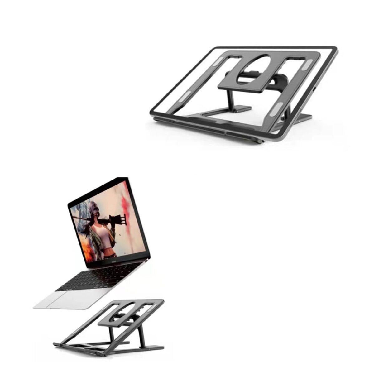 Adjustable, Portable & Foldable Laptop Stand Ã¢â‚¬â€œ Compact and Convenient for Easy Use - Image 3