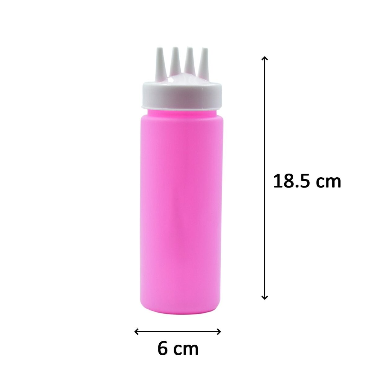 Plastic Bottles with 3 Nozzel for Sauce, Mayonnaise, Chocolate Syrup (Pack of 2Pc) - Image 5