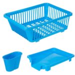 Plastic Sink Dish Drainer Drying Rack (With Brown Box) ( MOQ :- 6 Pc) - Image 4