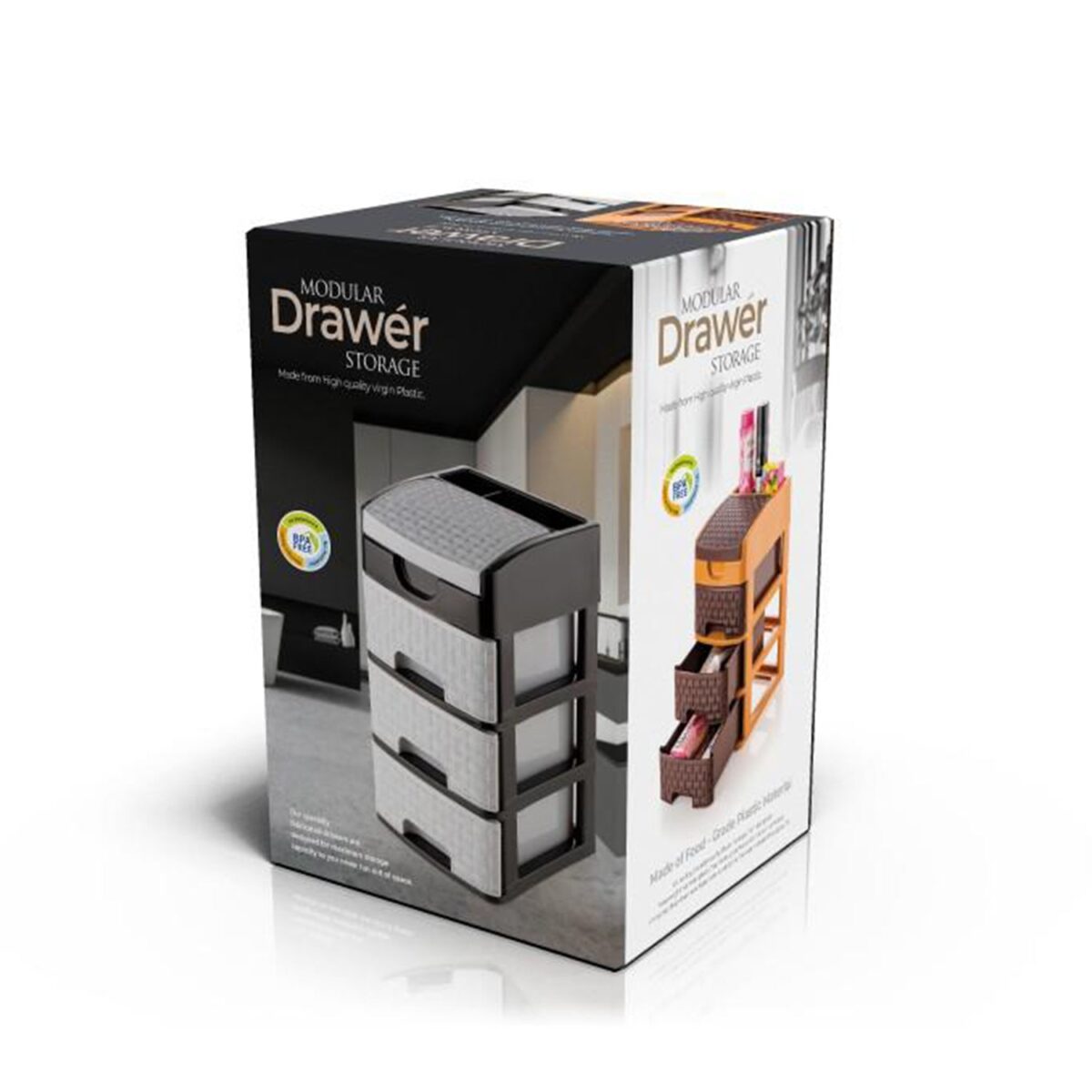 Mini 3 Layer D Storage used in all kinds of household and official places for storing of various types of stuffs and items etc. - Image 4