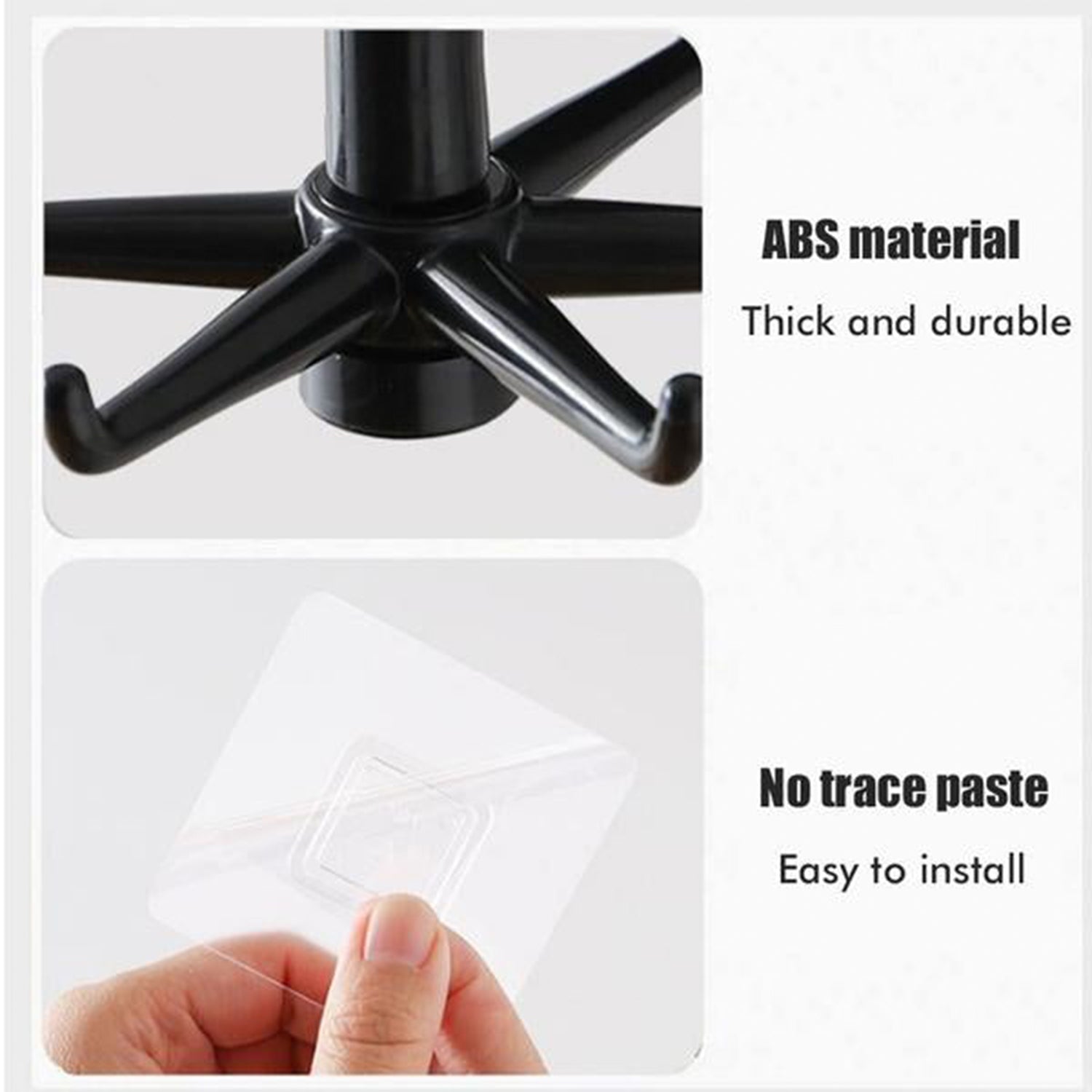 5image_f15df2de-833c-4686-9d92-747f863c7880.jpg Rotatable hooks for hanging 360 (1 Pc / Black) - Image 6