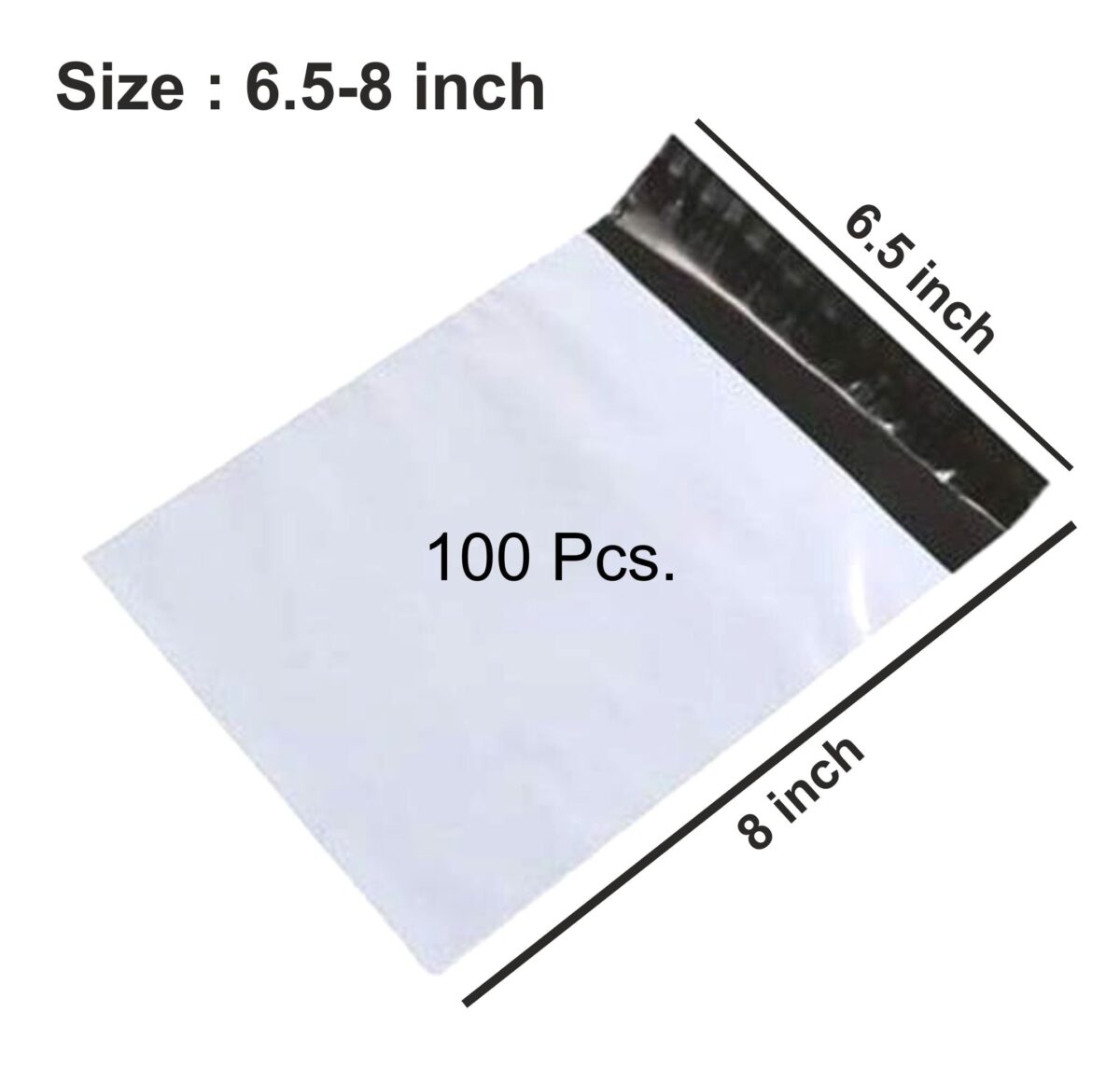 Tamper Proof Courier Bags(6.5X08 PLAIN 180 POD M1) - 100 pcs - Image 5
