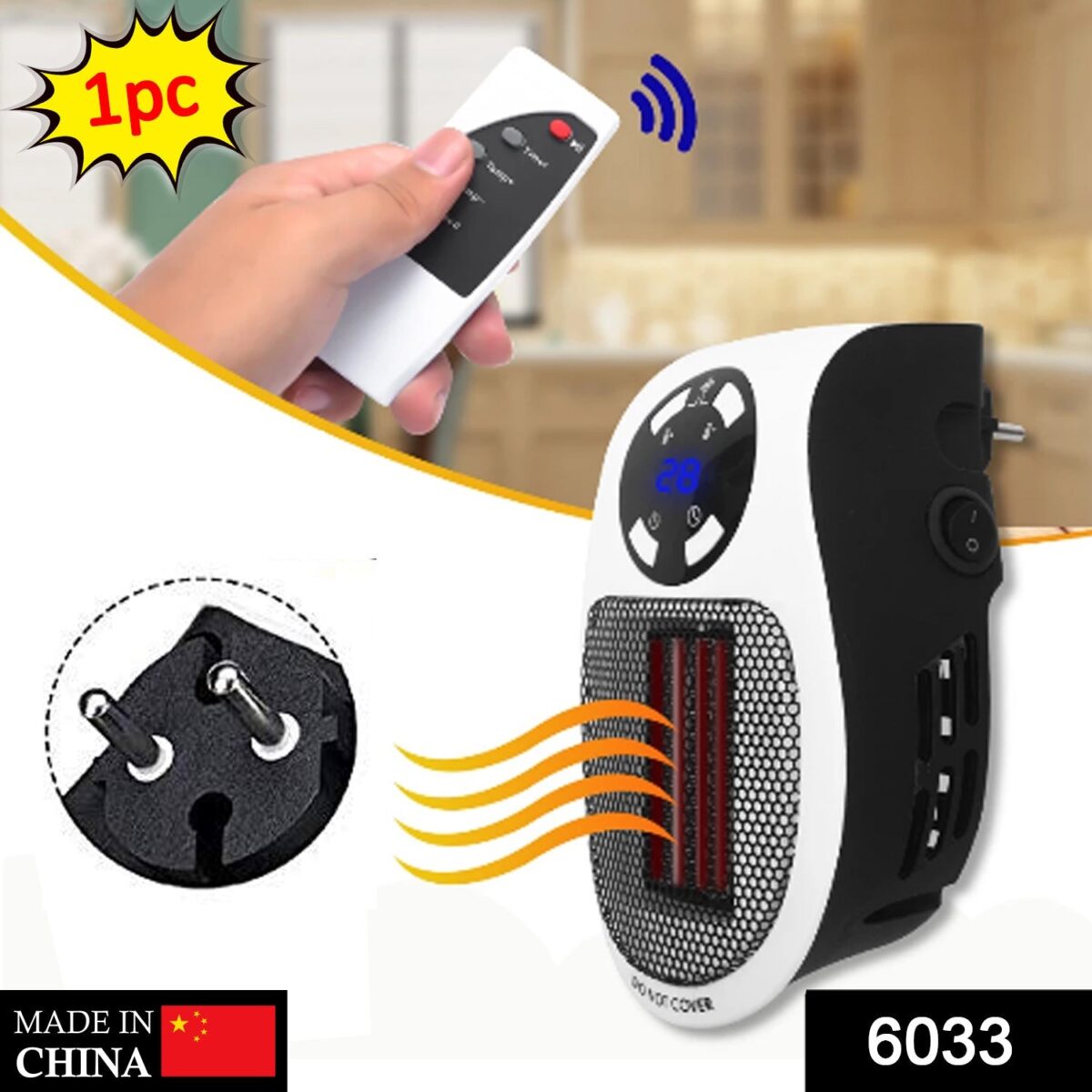 Portable Electric Heater Mini Fan Heater Desktop Household - Image 2