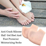 Anti Crack Silicone Half Gel Heel And Foot Protector Moisturizing Socks - Image 3