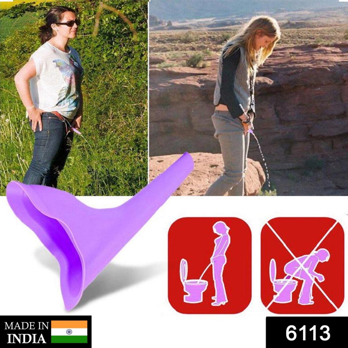 Portable Stand Pee Used for peeing for women both of us, during emergencies and requirements. - Image 2