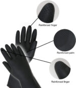 Multipurpose Natural Gum Rubber Reusable Cleaning Gloves - Image 3