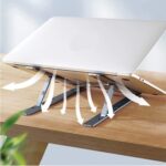 Metal Portable Laptop Stand â€“ 6-Angle Adjustable Riser for Laptops, Phones & Tablets - Image 3