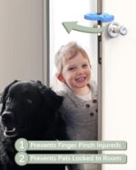 Animal Shape Door Stopper Lock Safety Guard, Kids Safety and Protection Finger Pich Door Guard, Baby Safety Cute Animal Security Door Stopper (2pc Set) - Image 2