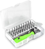 32 in 1 Mini Screwdriver Bits Set with Magnetic Flexible Extension Rod