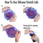 Silicone Stretch Lids Reuseable Microwave Safe Flexible Covers (Set of 6) (Loose Pack) - Image 5