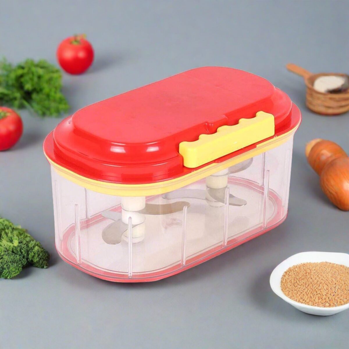 Plastic Vegetable Chopper  (1000 ml) - Image 1