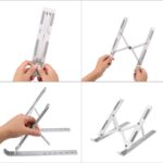 Metal Portable Laptop Stand â€“ 6-Angle Adjustable Riser for Laptops, Phones & Tablets - Image 5