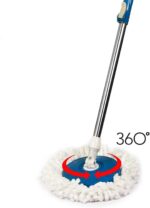 Home Cleaning Stainless Steel 360Â° Rotating Pole - Microfiber Mop with Adjustable Rod Stick - Image 5