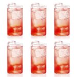 Heavy unbreakable Stylish Plastic Clear look fully Transparent Glasses Set 330ml (6pcs) - Image 4