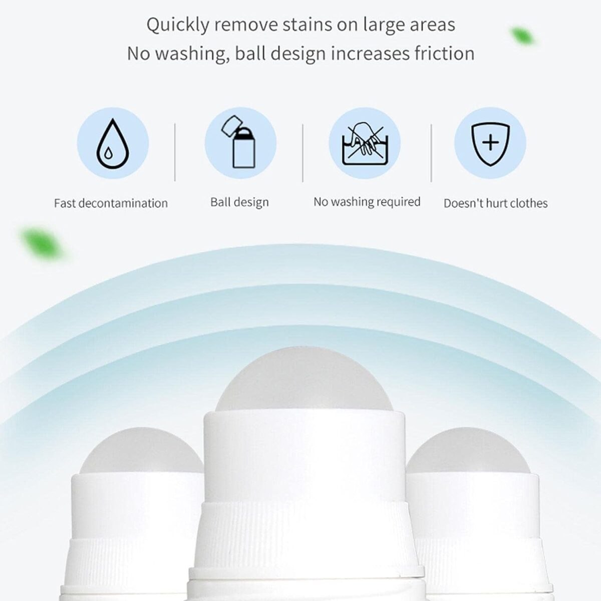 Clothes Stain Remover Bead Design Emergency Stain Rescue Roller Cleaner for Natural Fabric Removes Oil Almost All Types of Fabrics - Image 9