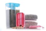 Plastic 2 Sections Air Tight Transparent Food Grain Cereal Storage Container (2 ltr) - Image 6
