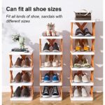 4 LAYER SHOES STAND, SHOE TOWER RACK SUIT FOR SMALL SPACES, CLOSET, SMALL ENTRYWAY, EASY ASSEMBLY AND STABLE IN STRUCTURE, CORNER STORAGE CABINET FOR SAVING SPACE - Image 4