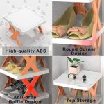 4 LAYER SHOES STAND, SHOE TOWER RACK SUIT FOR SMALL SPACES, CLOSET, SMALL ENTRYWAY, EASY ASSEMBLY AND STABLE IN STRUCTURE, CORNER STORAGE CABINET FOR SAVING SPACE - Image 6