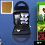Compact Stainless Steel Airtight Lunch Box Set - 4 pcs (3 Leakproof Containers and 1 Bottle) - Image 2