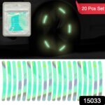 Car Wheel Hub Reflective Car Stickers, Night Warning Stickers (20 Pcs Set/ Multicolored) - Image 2