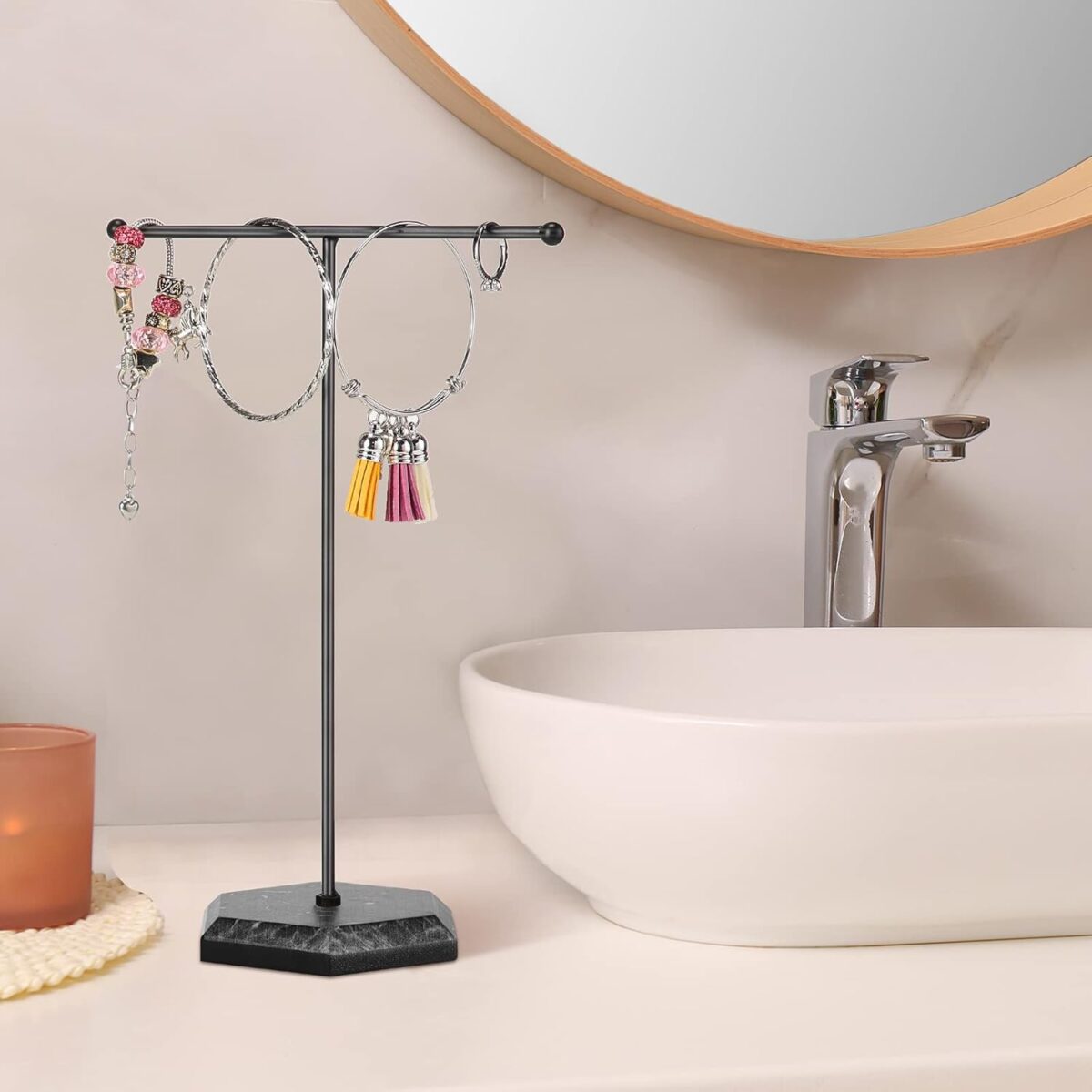T Shape Necklace Holder Jewelry Stand (1 Pc) - Image 1