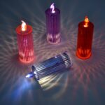 Big Simple Candles for Home Decoration, Crystal Candle Lights (Multicolor) - Image 3