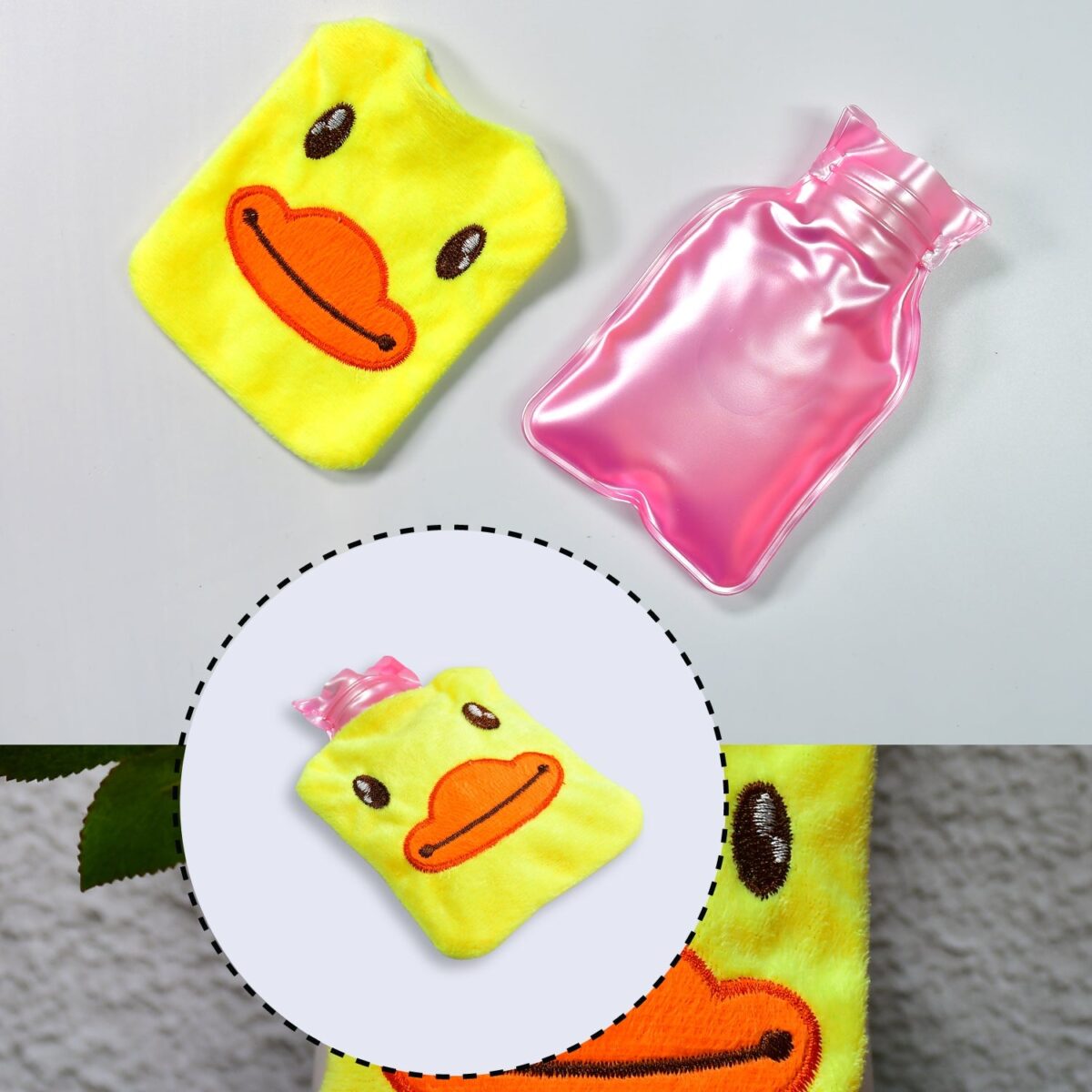 Yellow Duck Hot Water Bag for Pain Relief & Warmth with Cover - Image 7