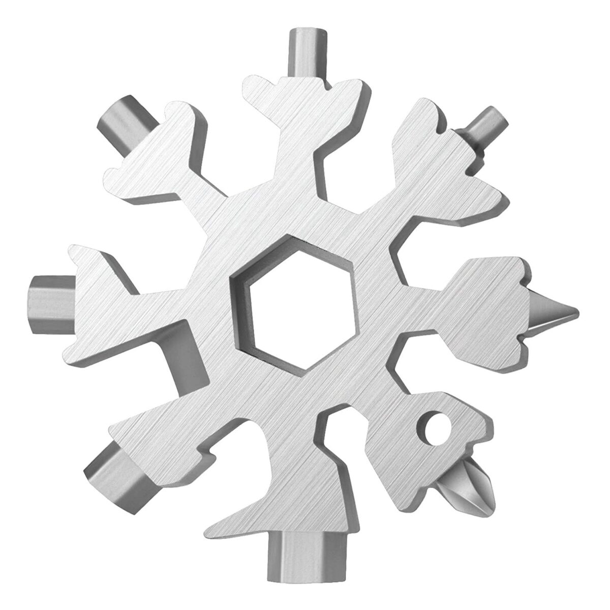 Durable & Portable 18 in 1 Snowflake Multi-Tool, Snowflake Bottle Opener Flat Phillips Screwdriver Kit Wrench - Image 5