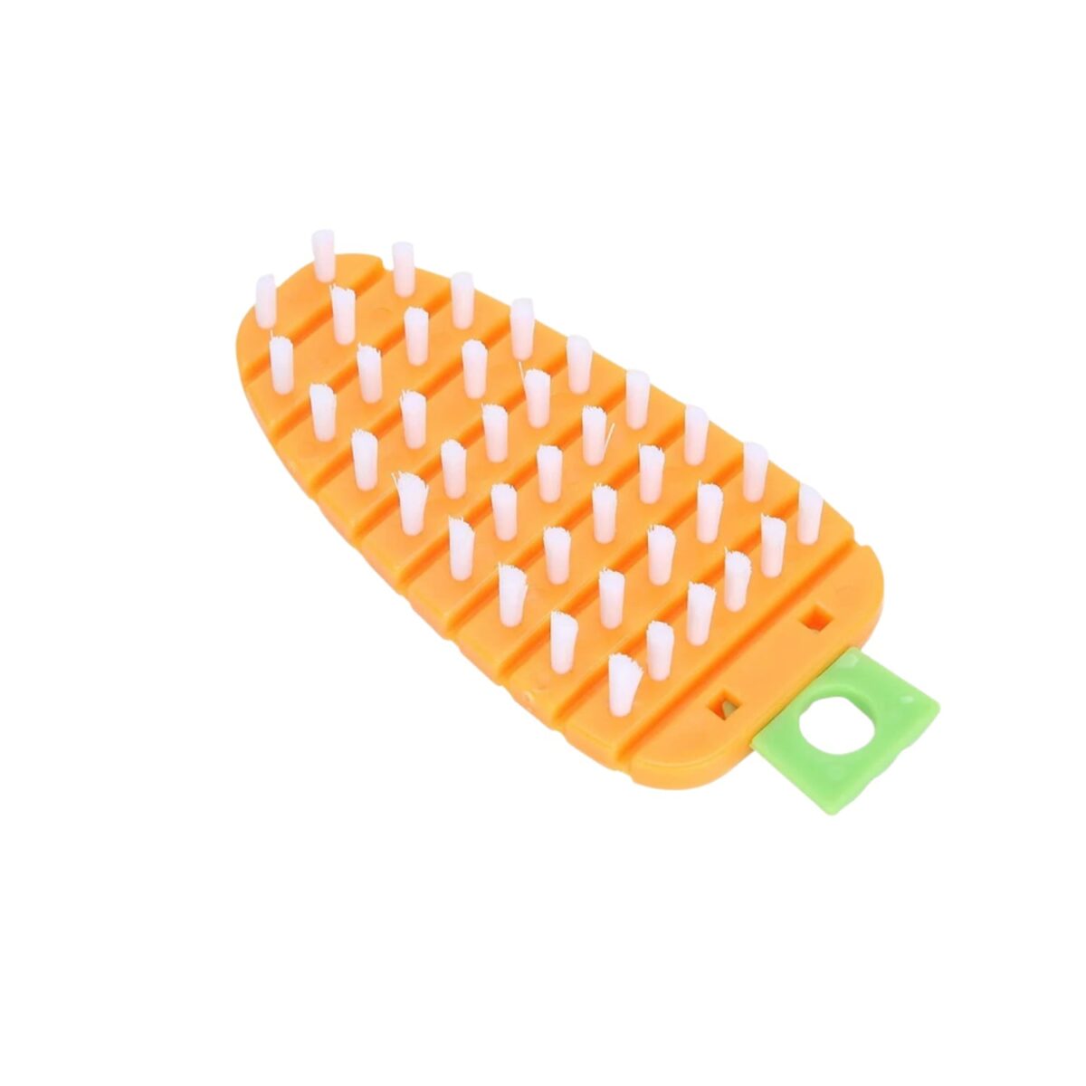 Carrot-Shaped Non-Toxic Vegetable Scrubbing Brush for Fruits & Veggies - Image 1