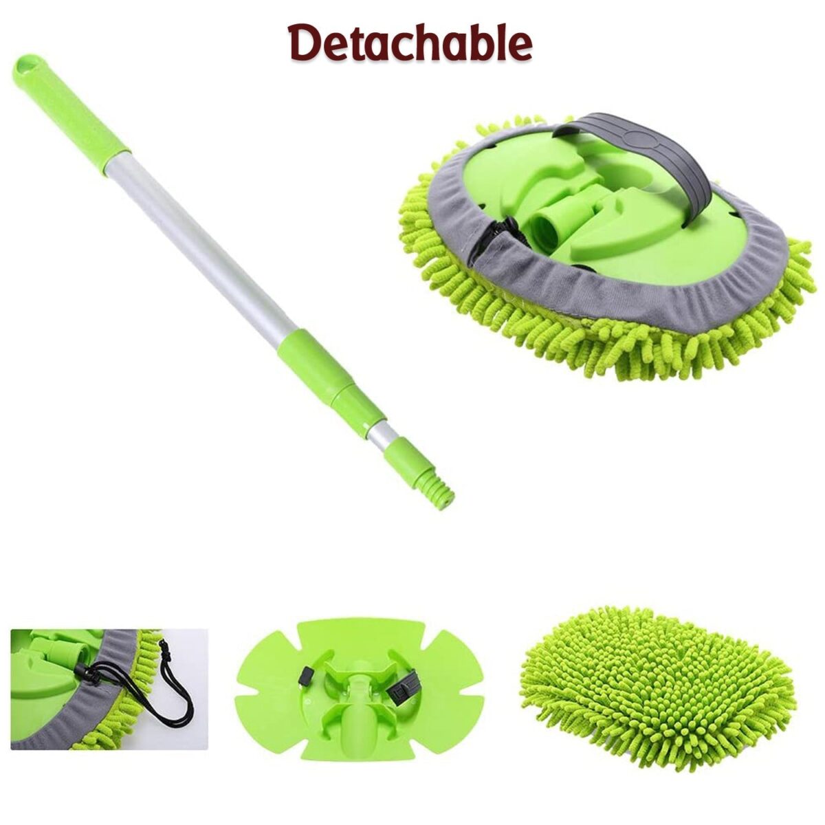 Car Duster Microfiber Flexible Duster Car Wash | Car Cleaning Accessories | Microfiber | brush | Dry / Wet Home, Kitchen, Office Cleaning Brush Extendable Handle - Image 8
