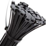 3Ã—100 MM Nylon Self Locking Cable Ties, Heavy Duty Strong Zip Wire Tie. Pack of 100pc - Black - Image 7