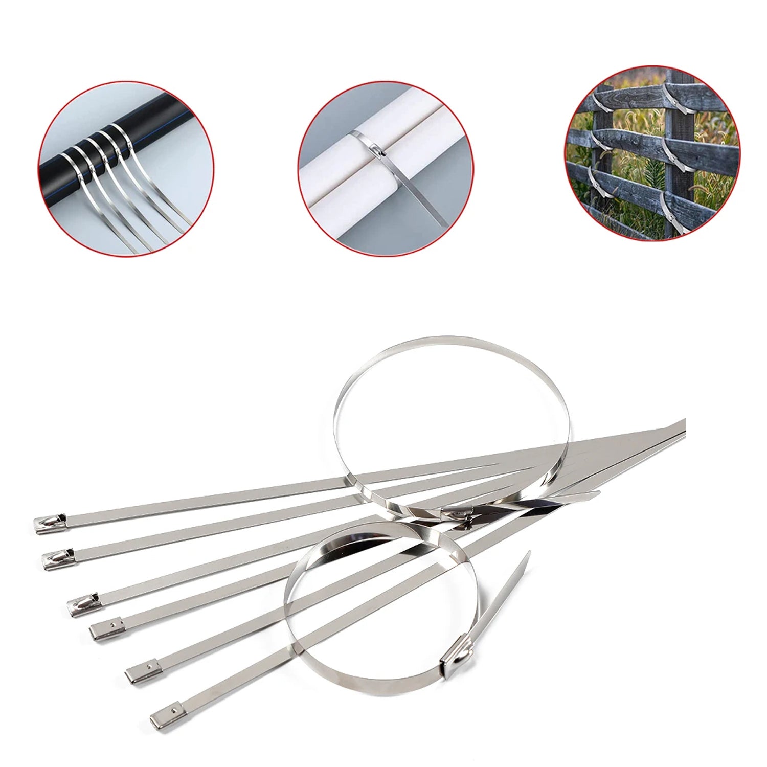 6_76d8e30a-995b-4ccb-a627-e5ad94b7234f.jpg Multipurpose Stainless Steel Cable TIE (10 pcs Set / 4.6x200MM) - Image 6