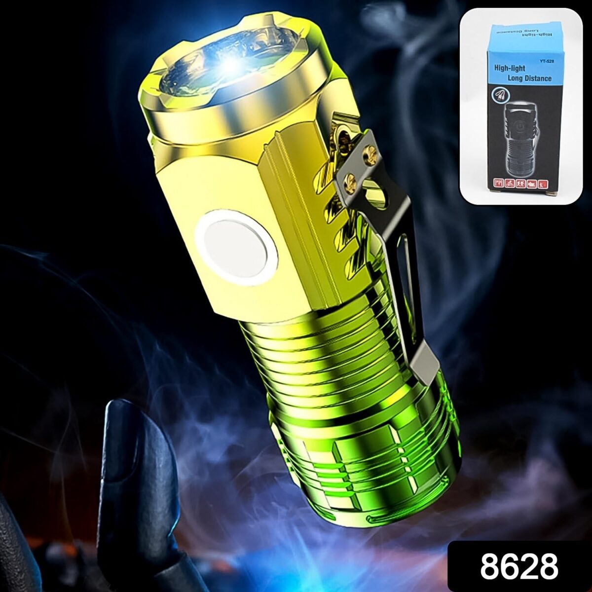 USB Chargeable Mini 3 LED Flashlight / Torch Light (1 Pc) - Image 2